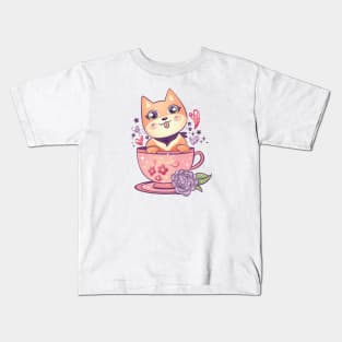 Cute Kawaii Dog Kids T-Shirt